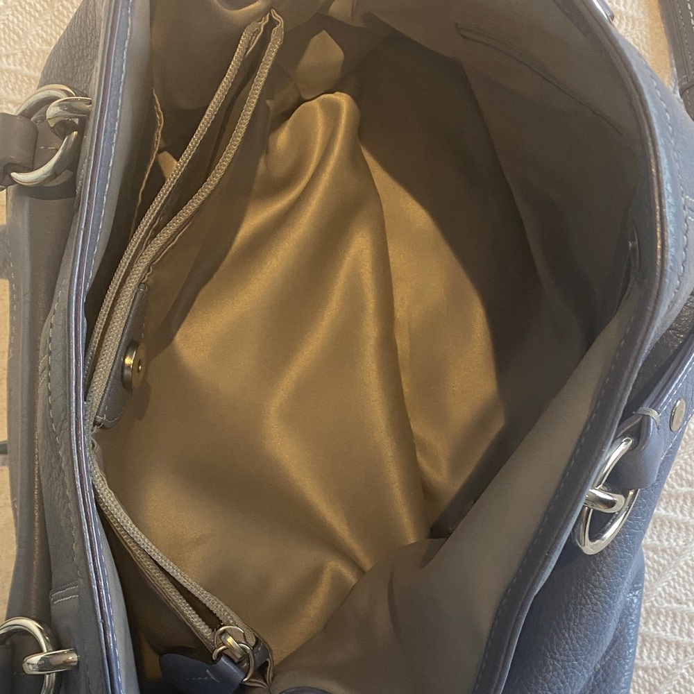 Coach Blue Leather Shoulder Bag - Picture 7 of 12